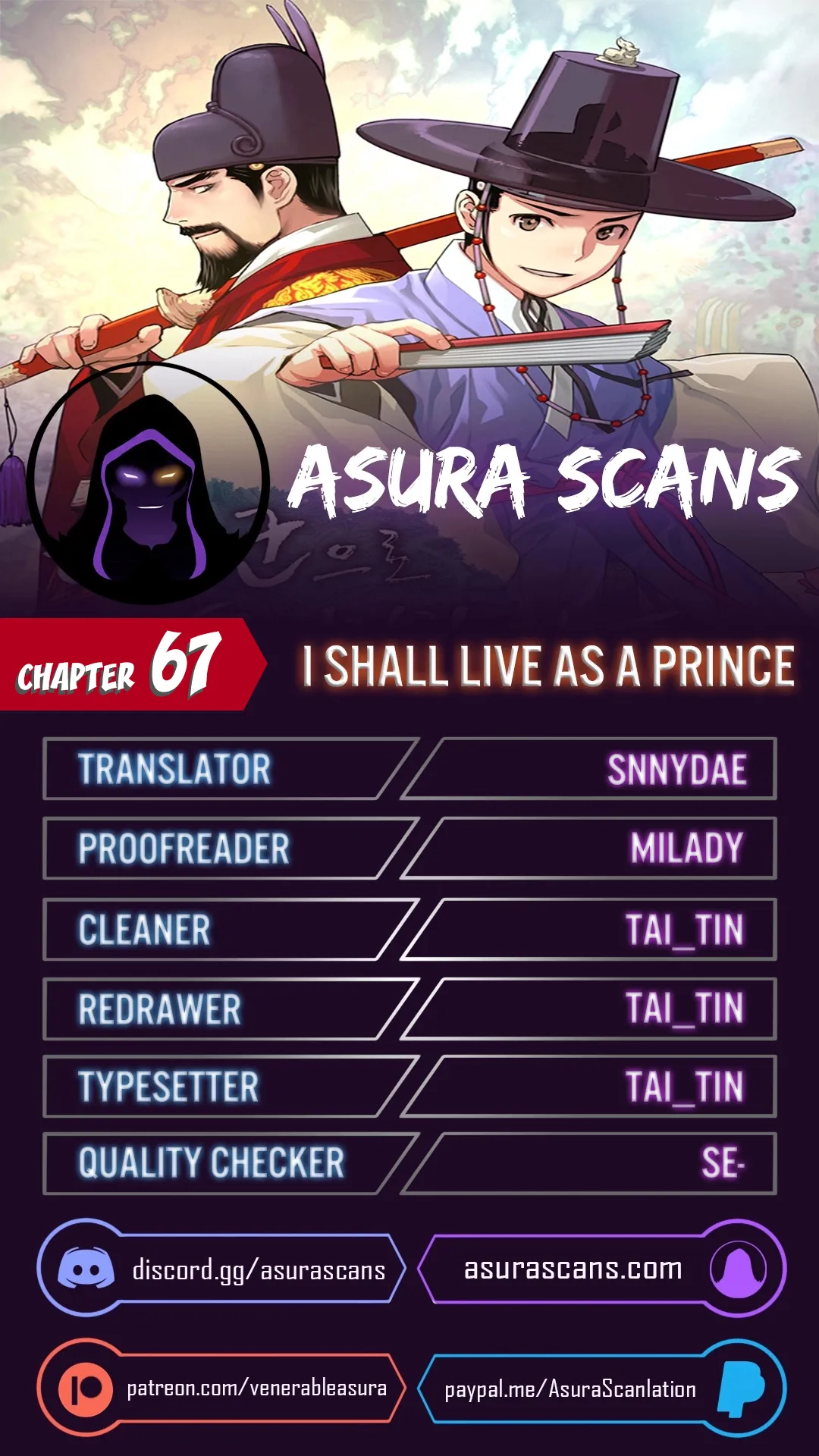Read I Shall Live As a Prince Manga Online
