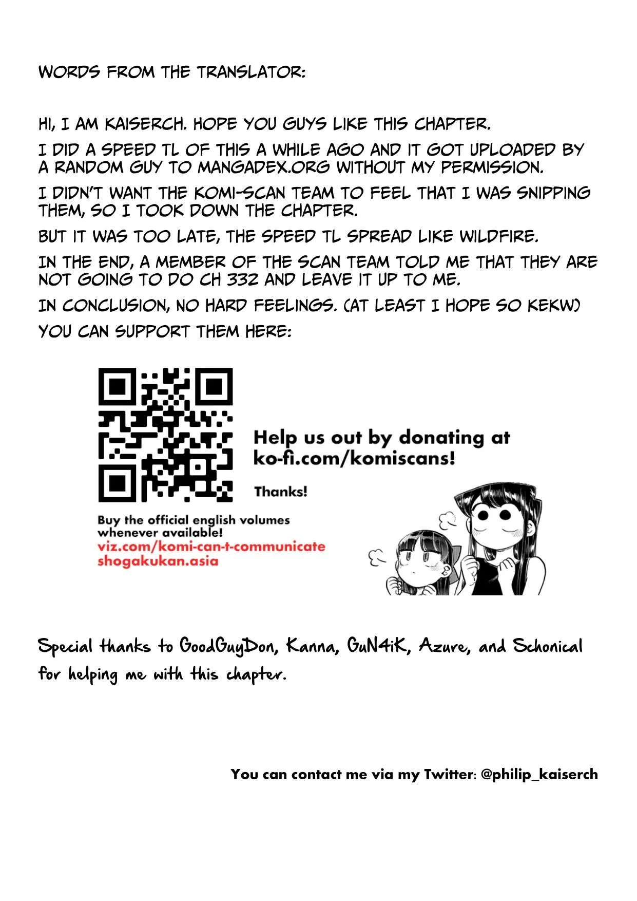Read Komi Can't Communicate Manga Online