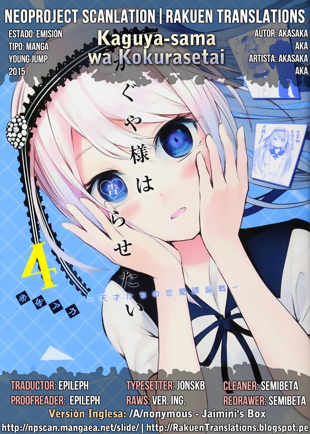 Read Kaguya-sama love is war Es Manga Online